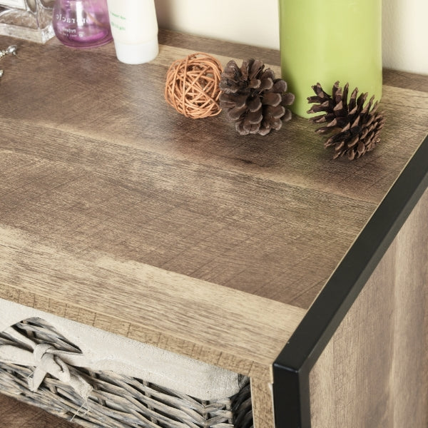 Sideboard Buffet Cabinet with 1 Door and 3 Shelves Loft