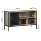 Sideboard Buffet Cabinet with 1 Door and 3 Shelves Loft