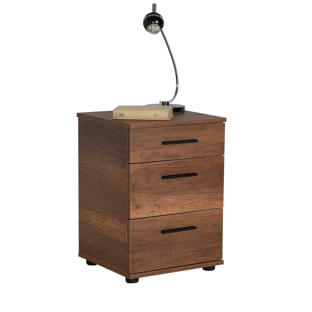 Newline Nightstand W/ Three Drawers Oslo Walnut KMD