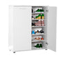 Shoe Cabinet W/ Five Shelves & Two Doors White ADR