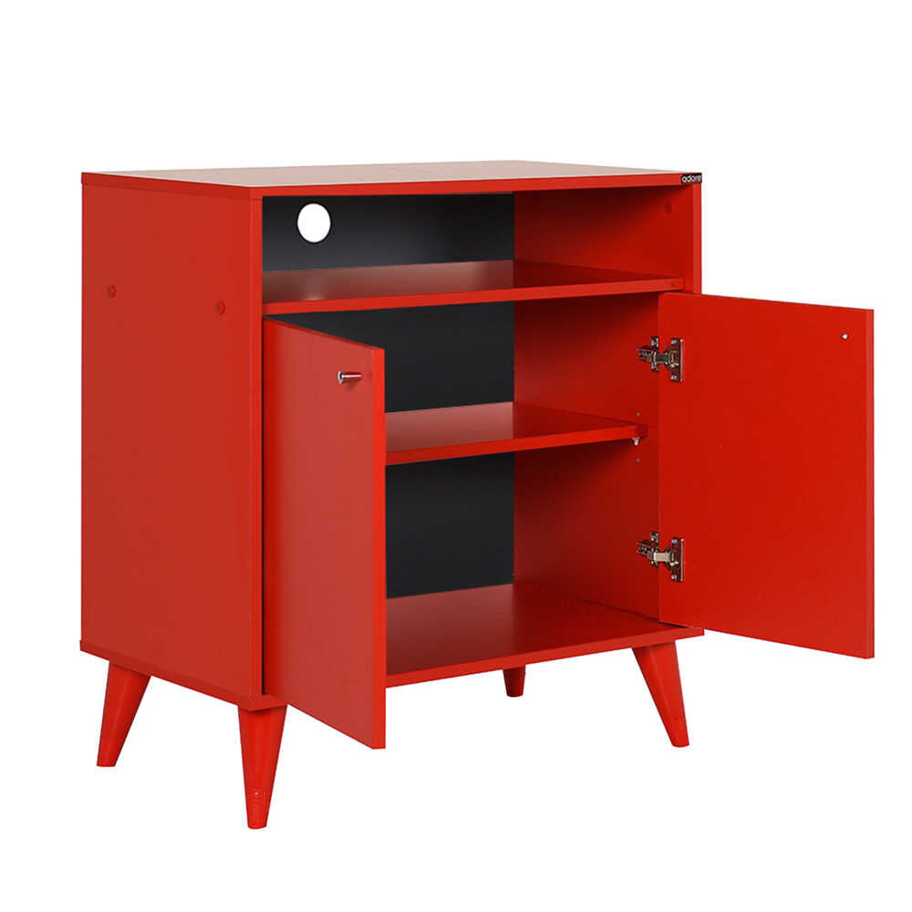 Multipurpose Cabinet W/ Two Doors Red ADR