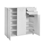 Shoe Cabinet W/ Three Doors & Two Drawers White ADR