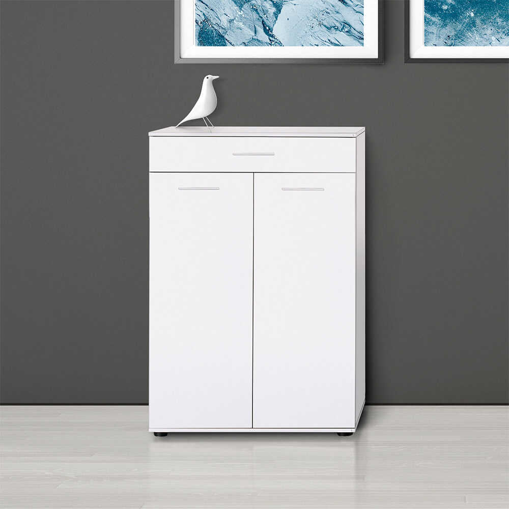 Multi Purpose Cabinet W/ Two Doors & One Drawer White ADR