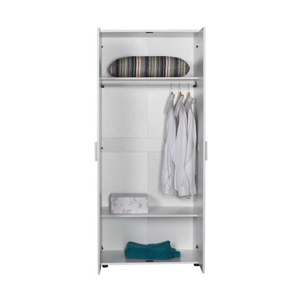 Trend Wardrobe W/ Two Doors White GRD