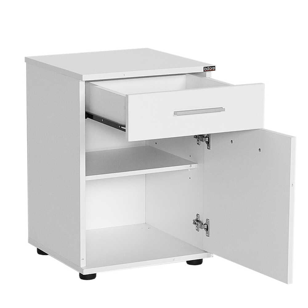Newline Nightstand W/ One Drawer & One Section White KMD