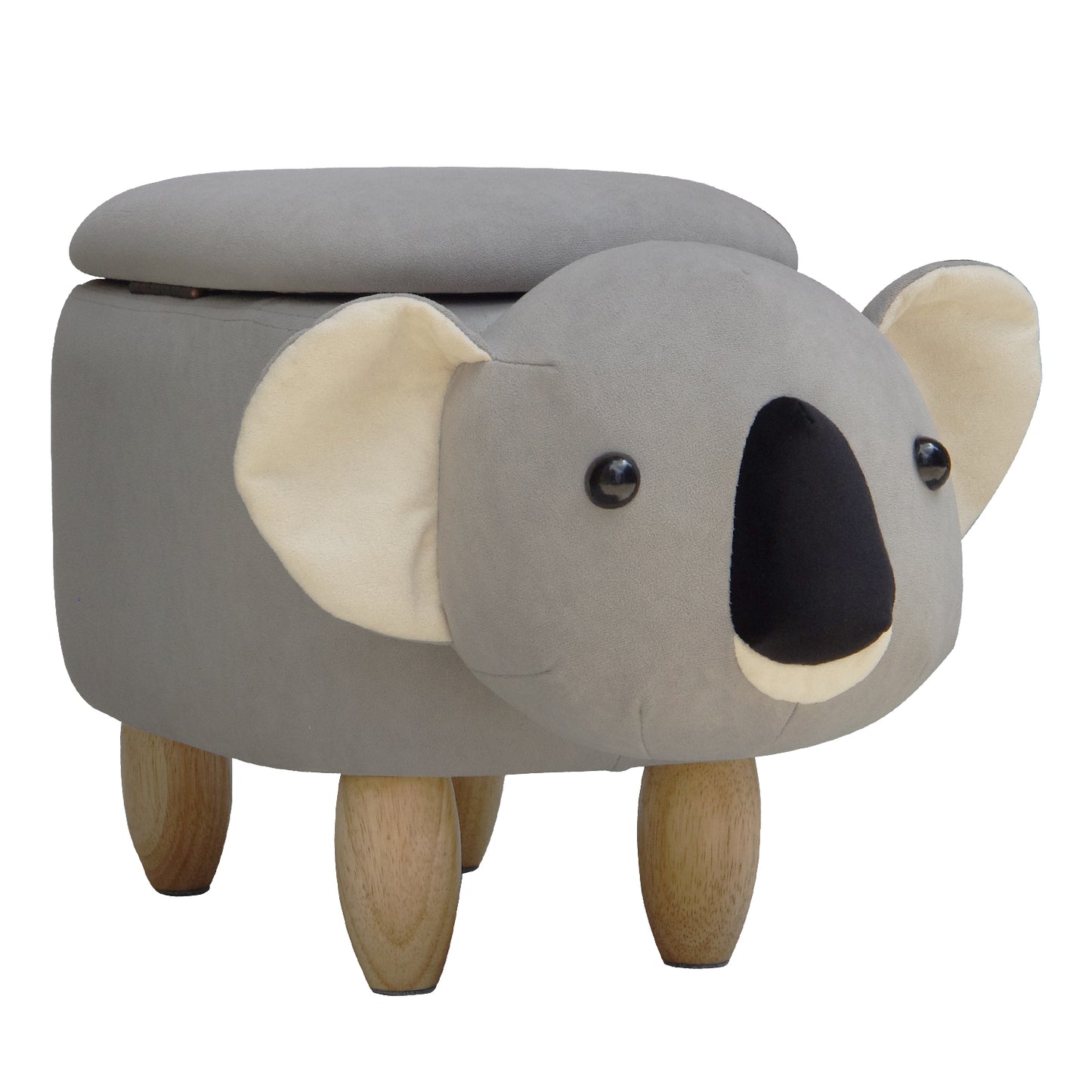 Storage Ottoman Animal Bench Upholstered Footrest Stool Olesen