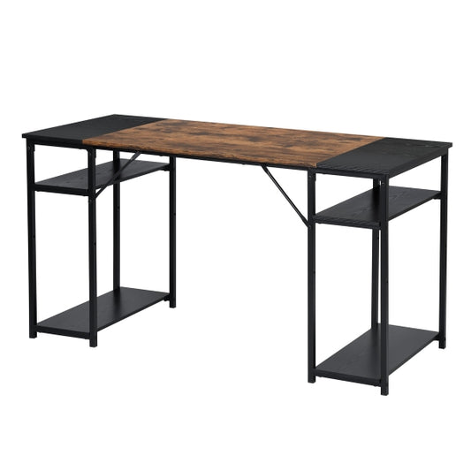 Industial Desk with 4 Shelves Dembe