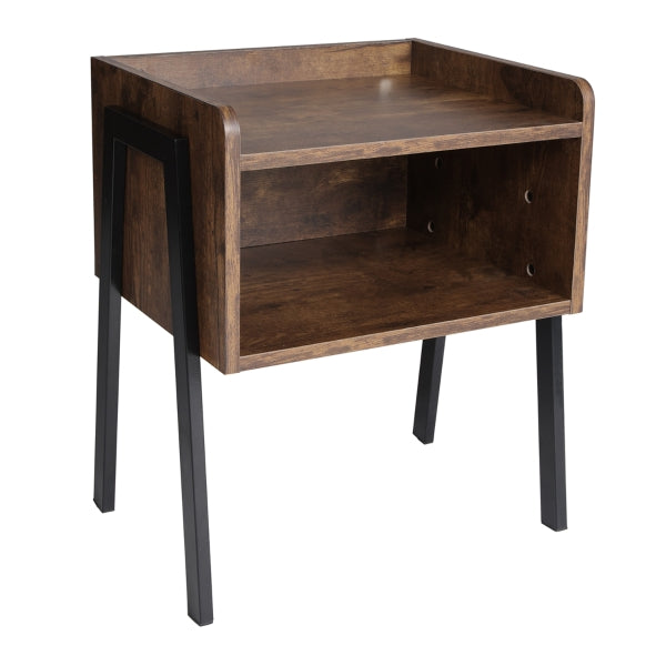 Bedside Table with Open Shelf Ursella