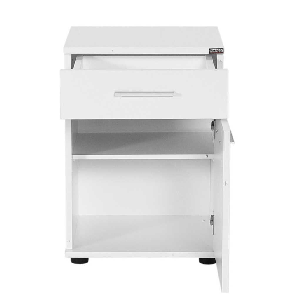 Newline Nightstand W/ One Drawer & One Section White KMD