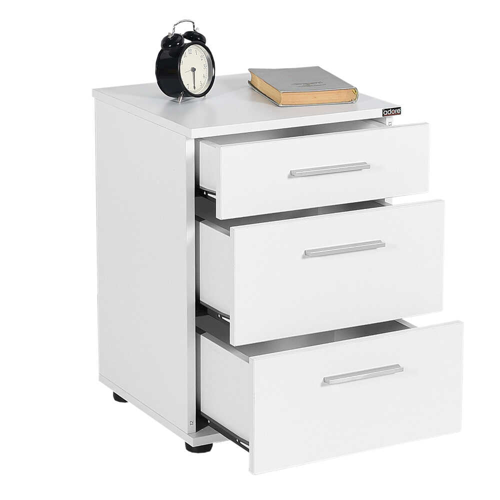 Newline Nightstand W/ Three Drawers White KMD