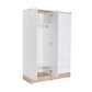 Base Teen Room Wardrobe W/ Four Doors & Two Drawers Italian Oak & White GRD