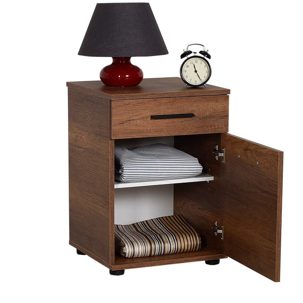 Newline Nightstand W/ One Drawer & One Section Oslo Walnut KMD