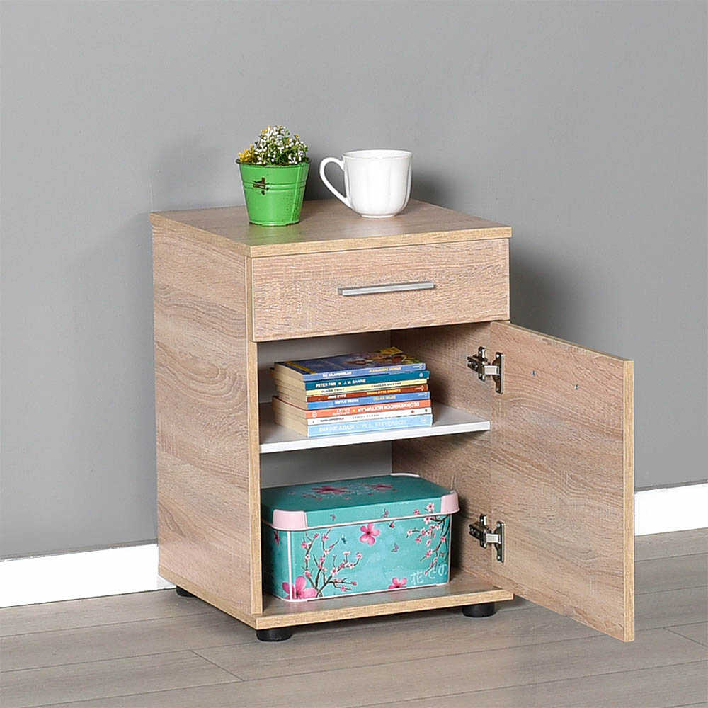 Newline Nightstand W/ One Drawer & One Section Sonoma KMD