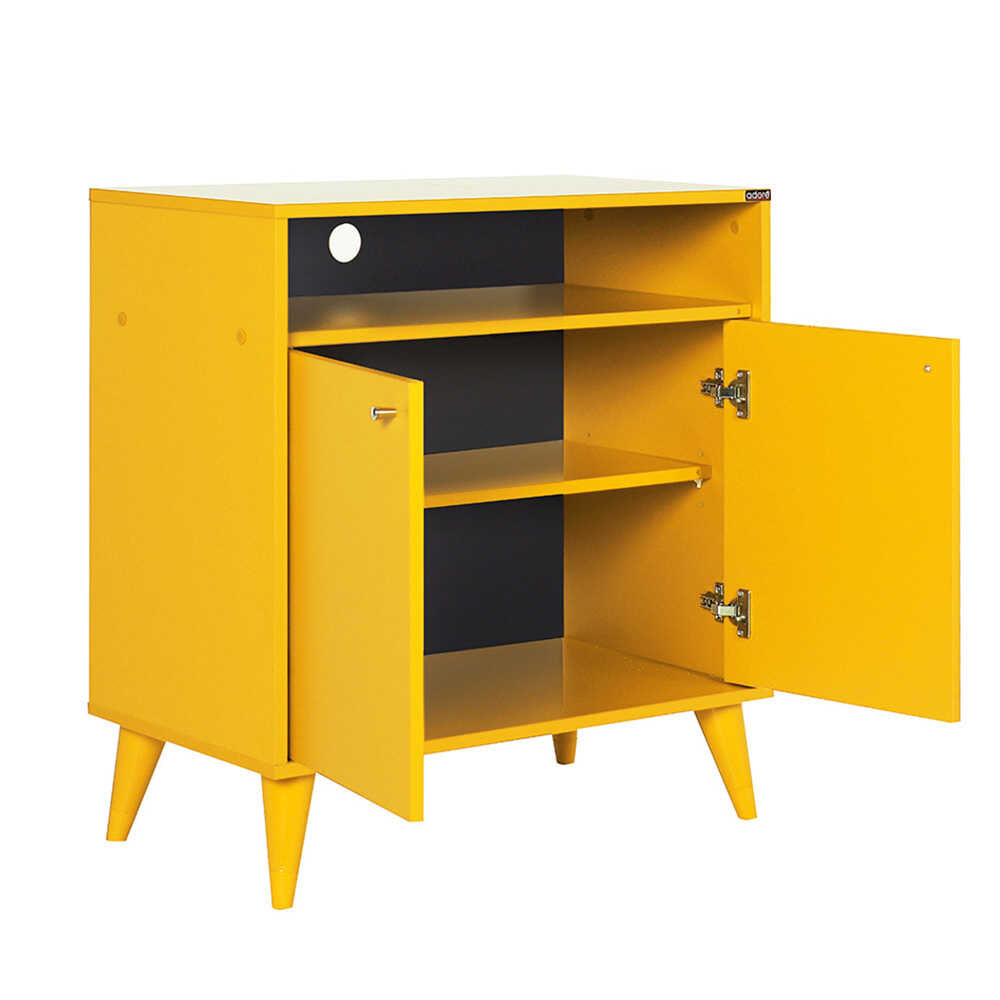 Multipurpose Cabinet W/ Two Doors Yellow ADR