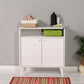 Multipurpose Cabinet W/ Two Doors Diamond White ADR