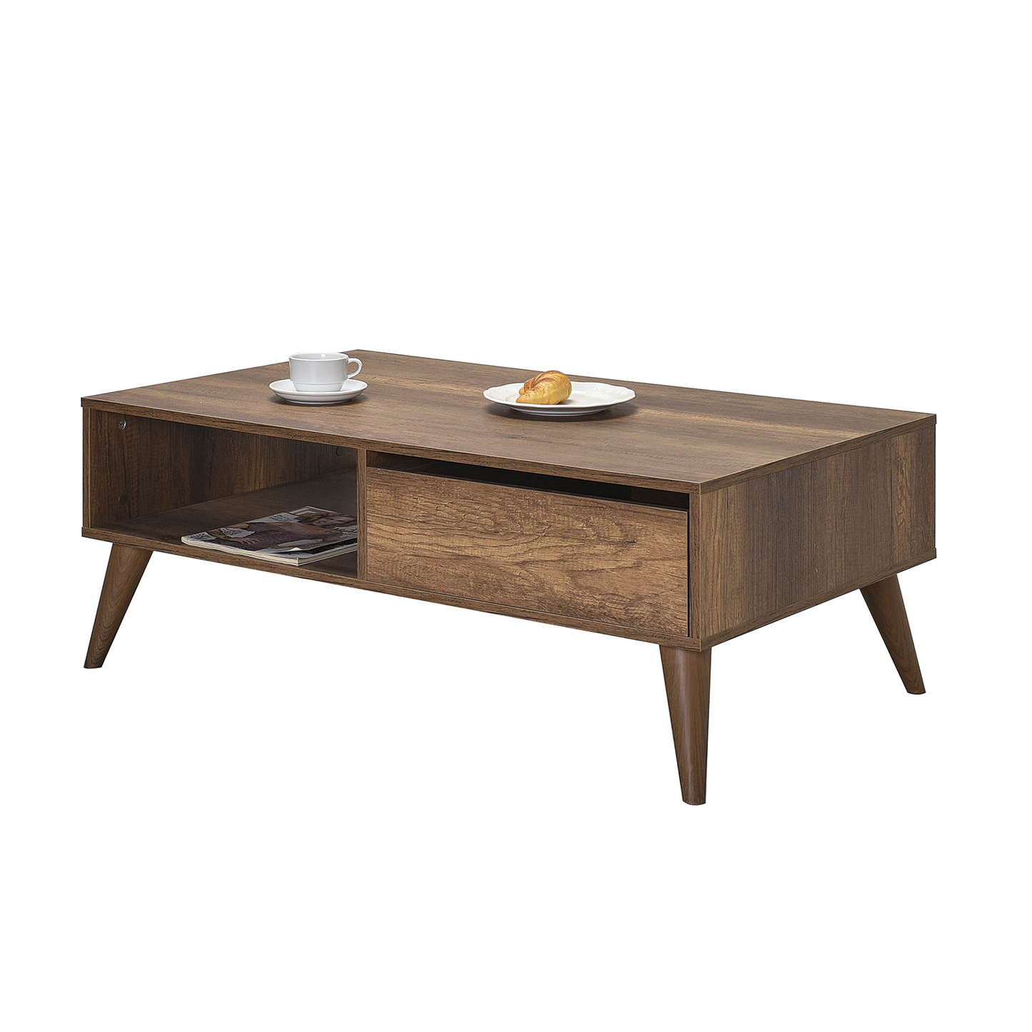 New Line Series Coffee Table W/ One Drawer Oslo Walnut SHP