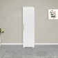 Multipurpose Cabinet W/ Four Shelves & One Door High Gloss White ADR