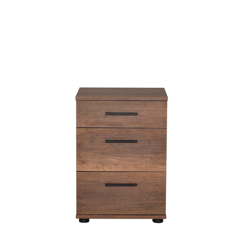 Newline Nightstand W/ Three Drawers Oslo Walnut KMD