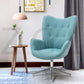 Fabric Accent Chair Modern Tufted Button Wingback Chromed Base Fuchs