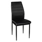 Dining Chairs PVC Upholstered Metal Legs Malika