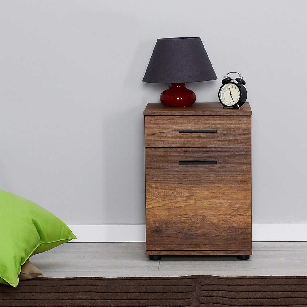 Newline Nightstand W/ One Drawer & One Section Oslo Walnut KMD