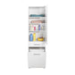 Laundry Cabinet W/ Laundry Basket Section & One Drawer & One Door High Gloss White ADR
