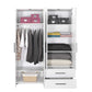 White Series Wardrobe W/ Four Doors and Two Drawers White GRD