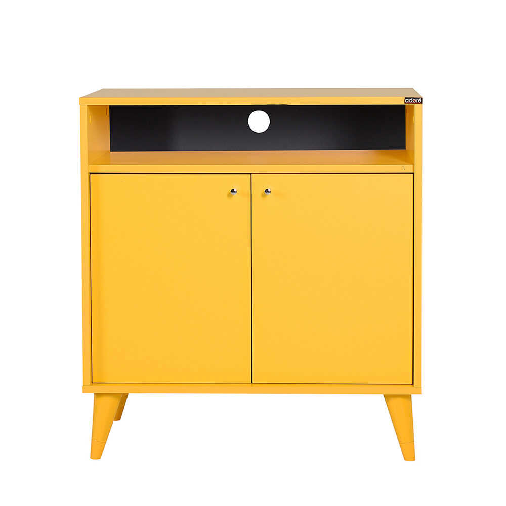 Multipurpose Cabinet W/ Two Doors Yellow ADR