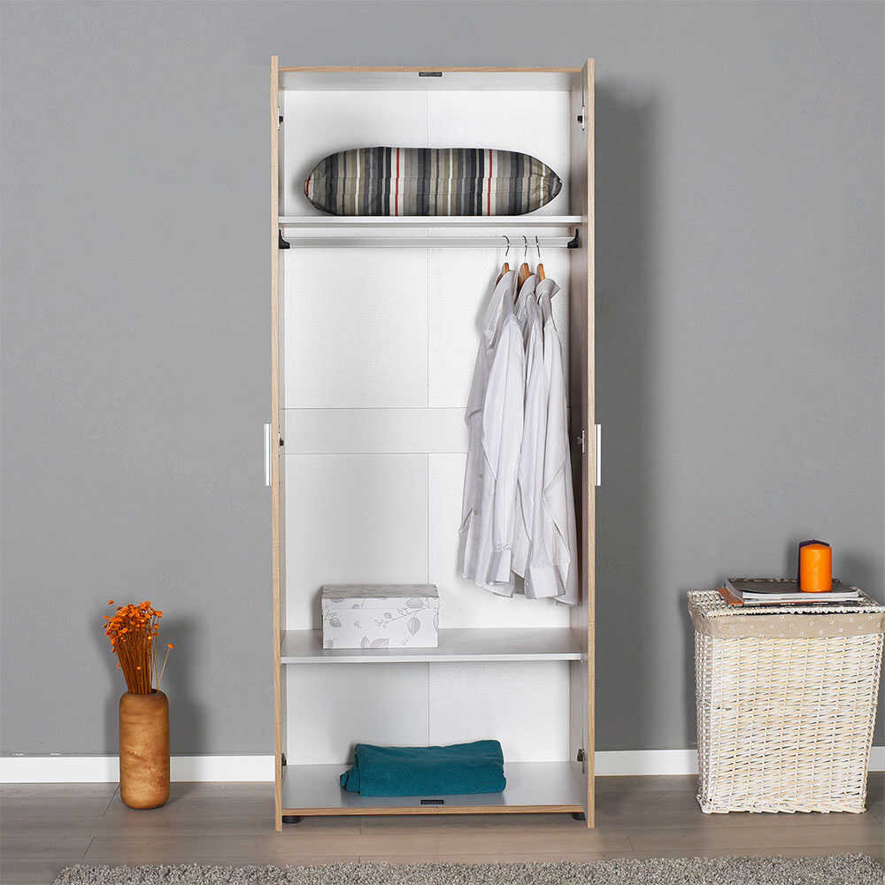 Trend Wardrobe W/ Two Doors Sonoma GRD