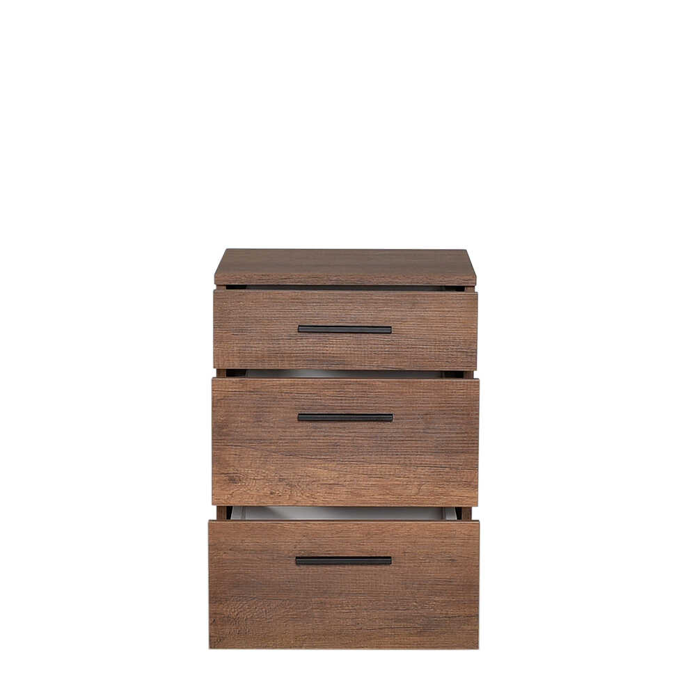 Newline Nightstand W/ Three Drawers Oslo Walnut KMD
