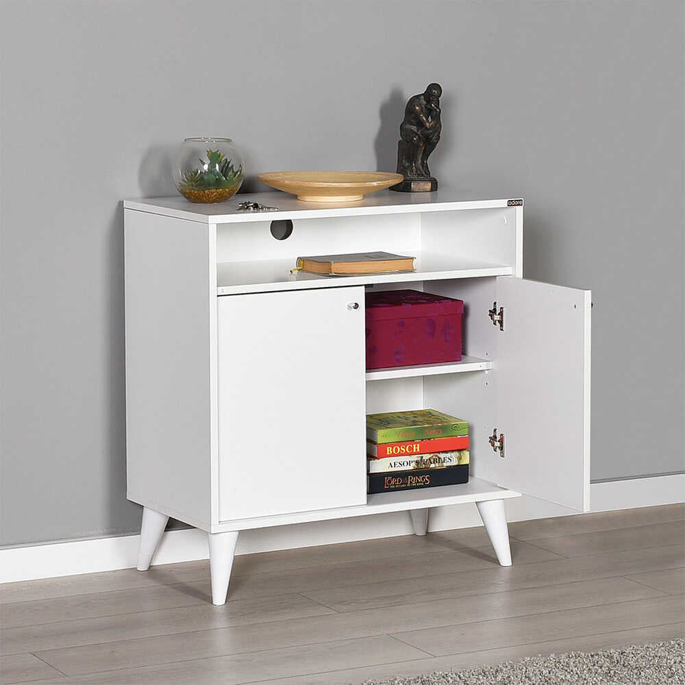 Multipurpose Cabinet W/ Two Doors Diamond White ADR
