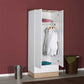 Base Teen Room Wardrobe W/ Two Doors & One Drawer Italian Oak & White GRD