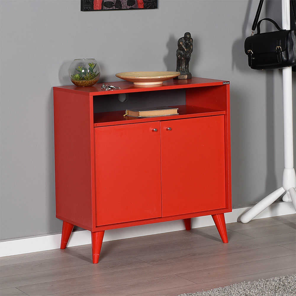 Multipurpose Cabinet W/ Two Doors Red ADR
