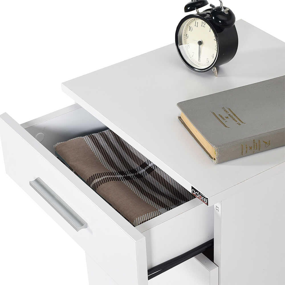 Newline Nightstand W/ Three Drawers White KMD