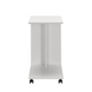 Side Table With Wheels High Gloss White SHP