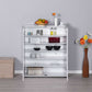 Shoe Cabinet W/ Five Shelves & Two Doors White ADR