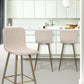 Barstools Fabric Upholstered Golden Legs Bar Stools Scargill