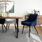Dining Chairs Velvet Upholstered Metal Legs Jensen