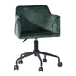 Velvet Upholstered Swivel Ergonomic Home Office Chair Armrest Jamal