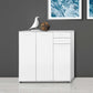 Shoe Cabinet W/ Three Doors & Two Drawers White ADR