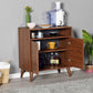 Multipurpose Cabinet W/ Two Doors Walnut ADR