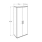 Trend Wardrobe W/ Two Doors Sonoma GRD