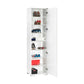 Multipurpose Cabinet W/ One Door & Eight Adjustable Shelves High Gloss White ADR