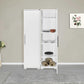 Multipurpose Cabinet W/ Four Shelves & One Door High Gloss White ADR