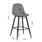 Barstools Fabric Upholstered Bar Stools Charlton