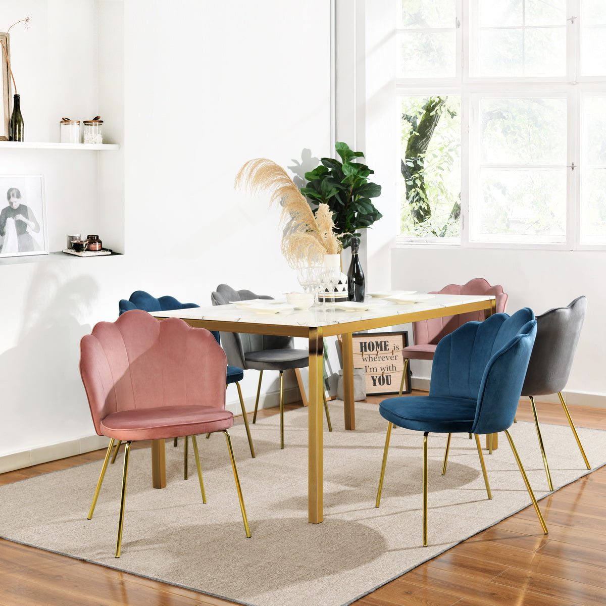 Dining Chairs Velvet Upholstered Acuff