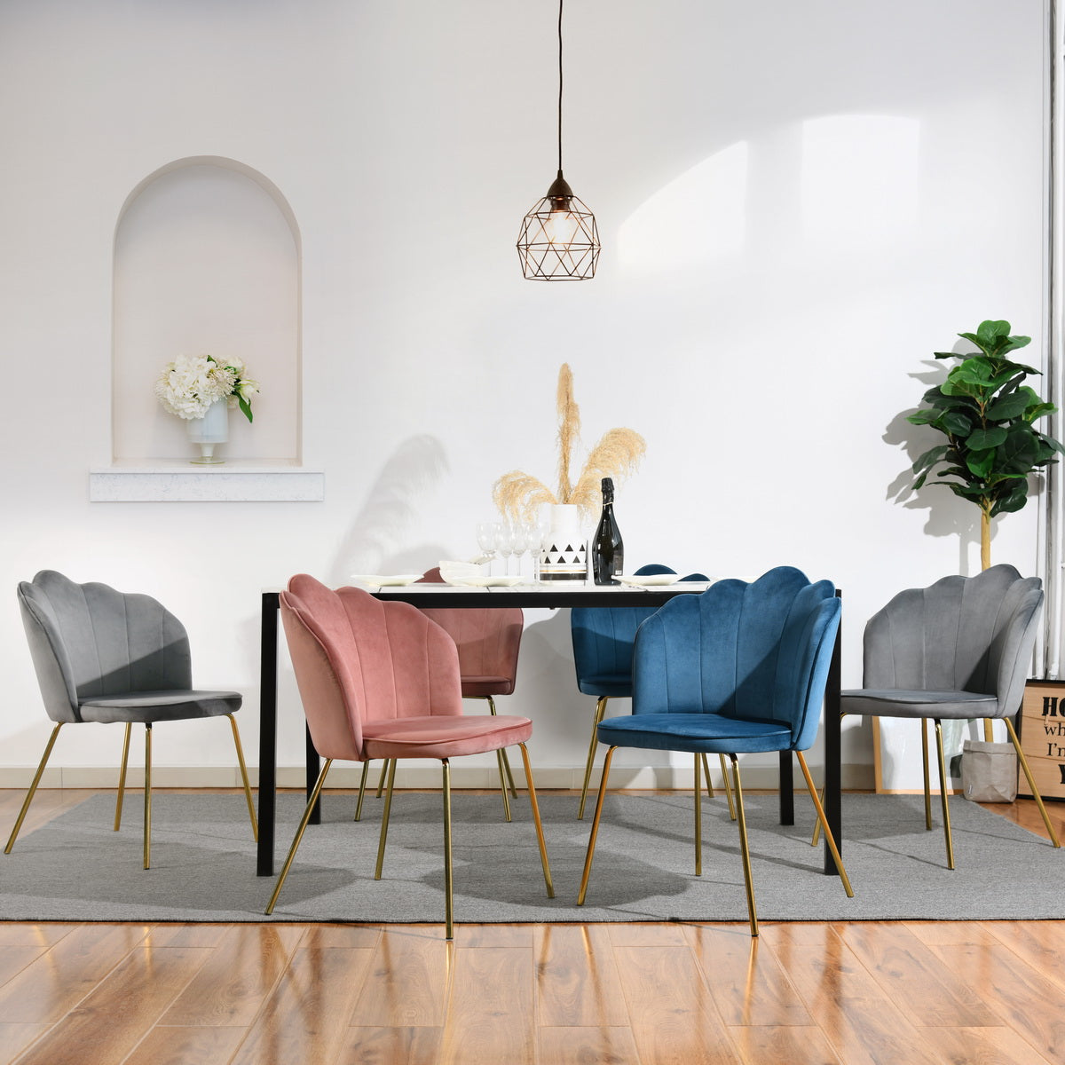 Dining Chairs Velvet Upholstered Acuff