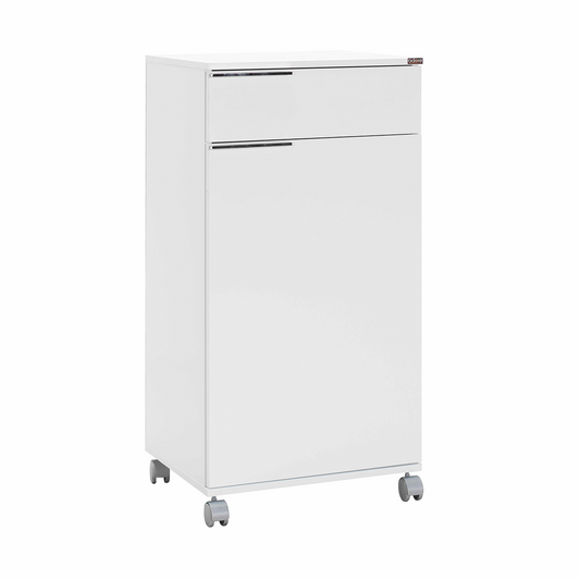Multipurpose Cabinet W/ One Drawer & One Section High Gloss White ADR