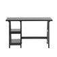 Computer Desk Writing Office Table with 2 Shelves Afra