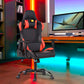 Gaming Chair PU Racing Office Chair Recliner Swivel Rocker with Headrest and Lumbar Pillow Ahien